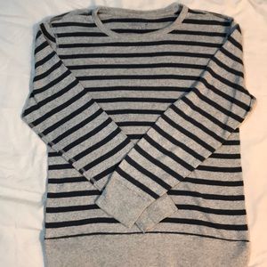 Navy and Grey Striped Shirt